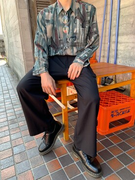 「circus（サーカス）のアイテム」を使った、н¡готоさん（メンズ・170cm）の秋コーディネート