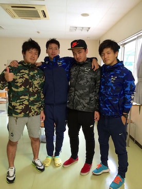 「F.C.R.B.（エフシーアールビー）のアイテム（ナイロンジャケット）」を使った、uc88さん（メンズ・170cm）の秋コーディネート