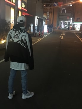 「cheap monday」｜「アイテム（ナイロンジャケット）」を使った、hayatoさん（メンズ・179cm）の冬コーディネート