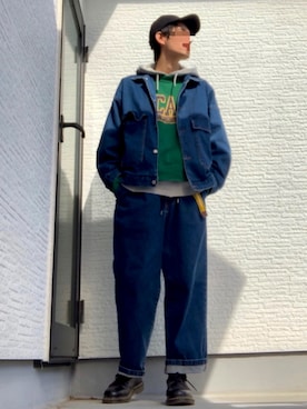 「TOMMY（トミー）のアイテム」を使った、くるぶしさん（メンズ・178cm）の冬コーディネート