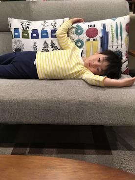 「休憩」｜YUKI☆さん（キッズ・110cm）の春コーディネート