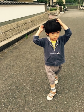 「StompStamp（ストンプスタンプ）のアイテム（トップス）」を使った、YUKI☆さん（キッズ・110cm）の春コーディネート