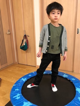 「JOURNAL STANDARD（ジャーナルスタンダード）のアイテム（ボディバッグ/ウエストポーチ）」を使った、YUKI☆さん（キッズ・110cm）の春コーディネート