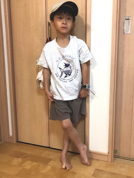「CITIZEN（シチズン）のアイテム」を使った、YUKI☆さん（キッズ・110cm）の夏コーディネート
