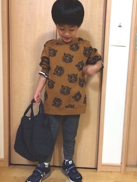 「IRONY（アイロニー）のアイテム」を使った、YUKI☆さん（キッズ・110cm）の秋コーディネート