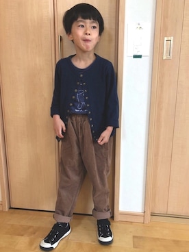 「イギリス」｜「アイテム（その他）」を使った、YUKI☆さん（キッズ・110cm）の秋コーディネート