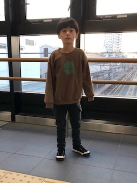 「やっぱりストリートが好き」｜「アイテム（スリッポン）」を使った、YUKI☆さん（キッズ・110cm）の秋コーディネート