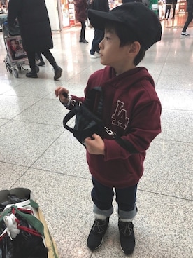 「お正月」｜「アイテム（その他）」を使った、YUKI☆さん（キッズ・110cm）の冬コーディネート