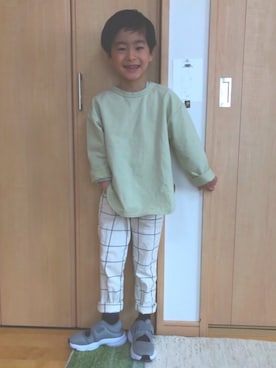 「ウィンドウペン」｜「アイテム（その他）」を使った、YUKI☆さん（キッズ・110cm）の春コーディネート