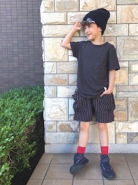 「CELINE（セリーヌ）のアイテム」を使った、YUKI☆さん（キッズ・120cm）の夏コーディネート