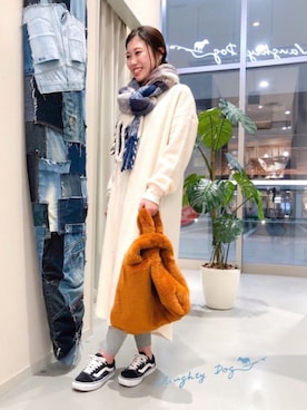 「ノーティードッグ」｜「アイテム（チュニック）」を使った、Naughty Dog KOYAさん（レディース・162cm）の冬コーディネート