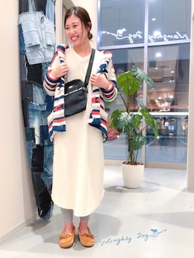 「ノーティードッグ」｜「アイテム（バッグ）」を使った、Naughty Dog KOYAさん（レディース・162cm）の冬コーディネート