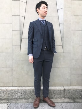 「ONLY（オンリー）のアイテム」を使った、ONLY Think SUIT.さん（メンズ・170cm）の冬コーディネート