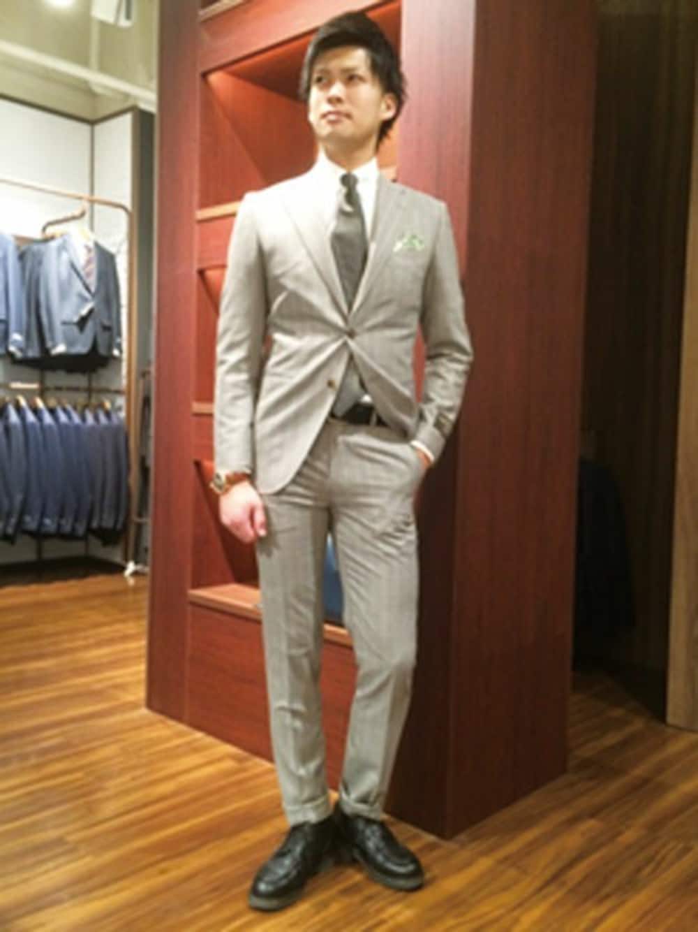 ONLY Think SUIT グレーチェックスーツセット新品 orderbox_suit グレースーツ #オーダーボックス #オーダースーツ