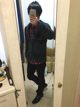 「ABBEY ROAD（アビーロード）のアイテム」を使った、きなこもちさん（メンズ・178cm）の春コーディネート