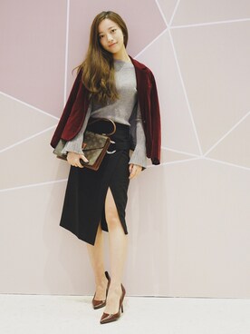 「C/MEO COLLECTIVE（カメオコレクティブ）のアイテム」を使った、WheatSさん（レディース・163cm）の冬コーディネート