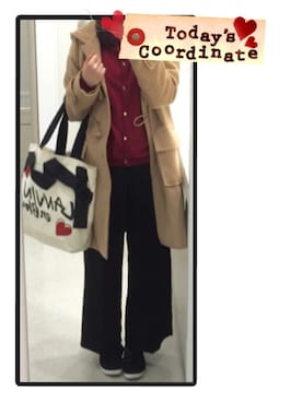 「GORGE（ゴージ）のアイテム（シューズ）」を使った、aiさん（レディース・155cm）の冬コーディネート