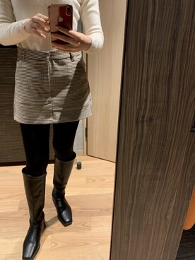 「OZOC（オゾック）のアイテム（ブーツ）」を使った、anothersuzuさん（レディース・164cm）の冬コーディネート