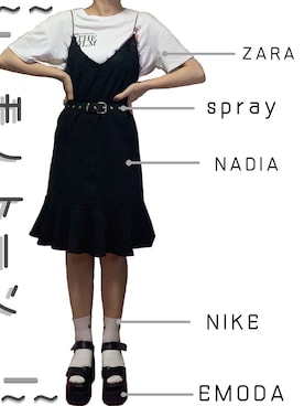 「アイテム（ワンピース/ドレス）」を使った、manamiさん（レディース・169cm・10代）の夏コーディネート