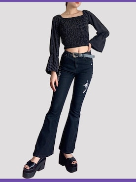 「Romantic Standard（ロマンティックスタンダード）のアイテム」を使った、まなみさん（レディース・168cm）の夏コーディネート