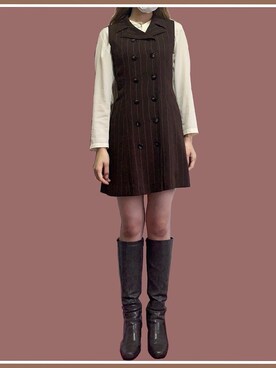 「アイテム（ワンピース/ドレス）」を使った、manamiさん（レディース・168cm・10代）の秋コーディネート
