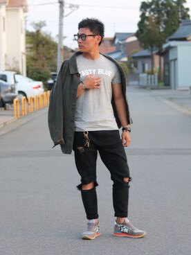 「TES（テス）のアイテム（ジャケット/アウター）」を使った、rettiyさん（メンズ・170cm）の春コーディネート