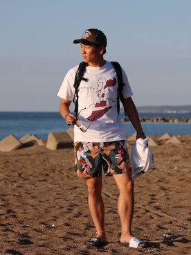 「ETHNOTEK（エスノテック）のアイテム」を使った、rettiyさん（メンズ・171cm）の春コーディネート