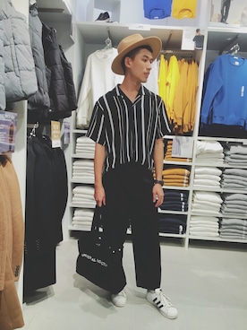「CANVAS.（キャンバス）のアイテム（パンツ）」を使った、you-linさん（メンズ・173cm）の春コーディネート