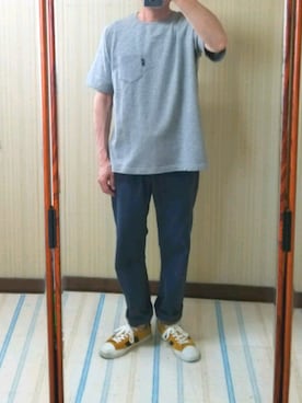 「505」｜「アイテム（スニーカー）」を使った、KT3さん（メンズ・170cm）の夏コーディネート