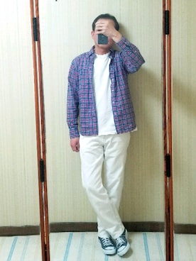 「HANES（ヘインズ）のアイテム（パンツ）」を使った、KT3さん（メンズ・170cm）の夏コーディネート