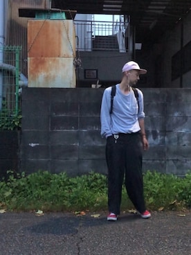 グレーのロンt の人気ファッションコーディネート Wear