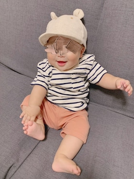 N☺︎Y☺︎︎︎︎Hさん(キッズ・61cm)の夏コーディネート
