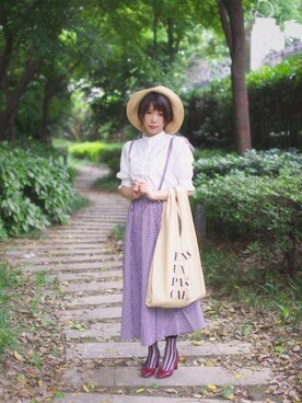 Rach 🌌さん（レディース・163cm）の夏コーディネート