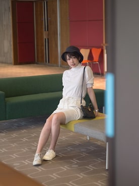 「Elka（エルカ）のアイテム」を使った、Rach 🌌さん（レディース・163cm）の春コーディネート