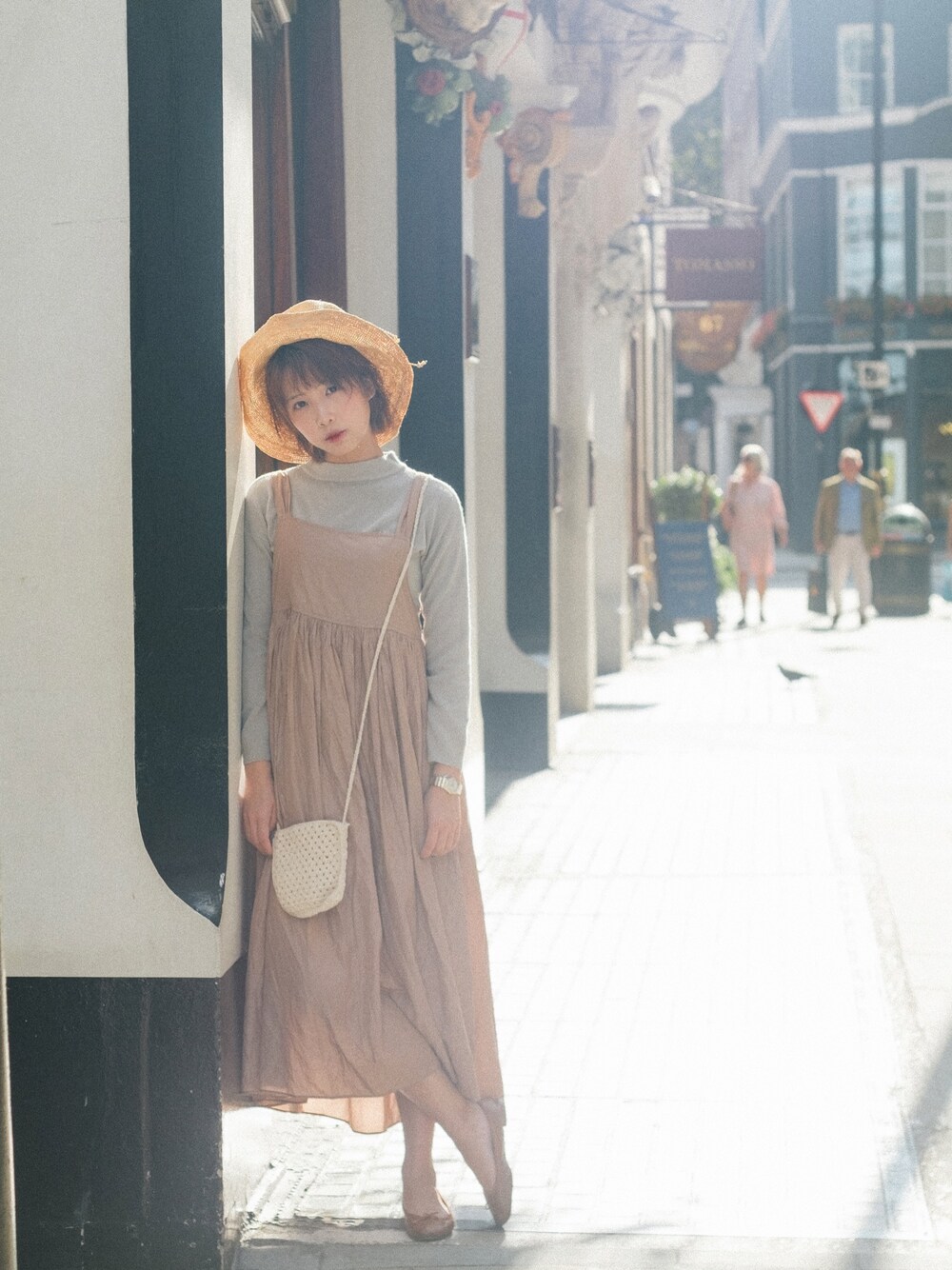 「秋服、ootd、秋のコーデ、fint、outfitoftheday、repetto、MILKFED.、journal standard」｜「MUJI Laboのアイテム（帽子、その他）」を使った、Rach 🌌さん（レディース・163cm）の夏コーディネートの1枚目の写真