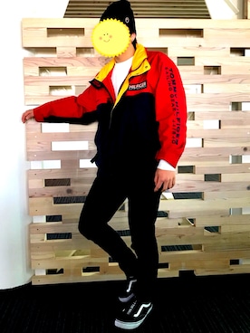「TOMMY HILFIGER（トミーヒルフィガー）のアイテム（マウンテンパーカー）」を使った、うやさん（メンズ・178cm）の秋コーディネート
