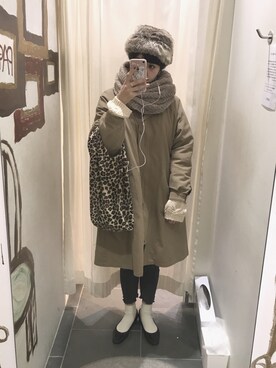 「niko and...（ニコアンド）のアイテム（ストール/ショール）」を使った、oguさん（レディース・164cm）の秋コーディネート