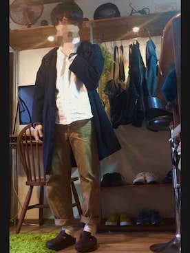 「ビリケンシュトック」｜えーたさん（メンズ・175cm）の春コーディネート