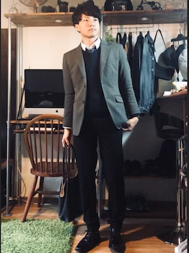 えーたさん（メンズ・175cm）の春コーディネート