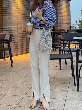 「Laugoa（ラウゴア）のアイテム」を使った、yuriさん（レディース・158cm）の春コーディネート