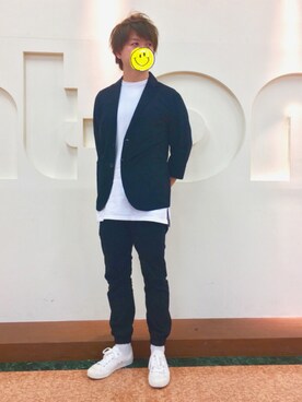 「無印良品（ムジルシリョウヒン）のアイテム（スニーカー、ホワイト系）」を使った、アラフィフが見えてきた。。。さん（メンズ・174cm）の春コーディネート