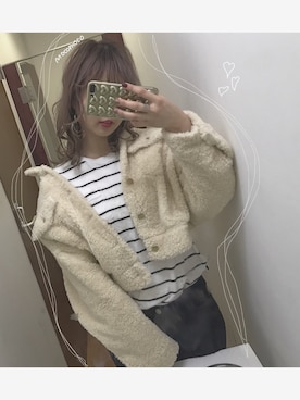 「アイテム（ピアス（両耳用））」を使った、urarinさん（レディース・159cm・20代）の冬コーディネート