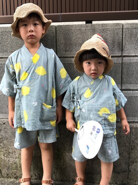 「Kraso（クラソ）のアイテム」を使った、Meｇさん（キッズ・110cm）の夏コーディネート