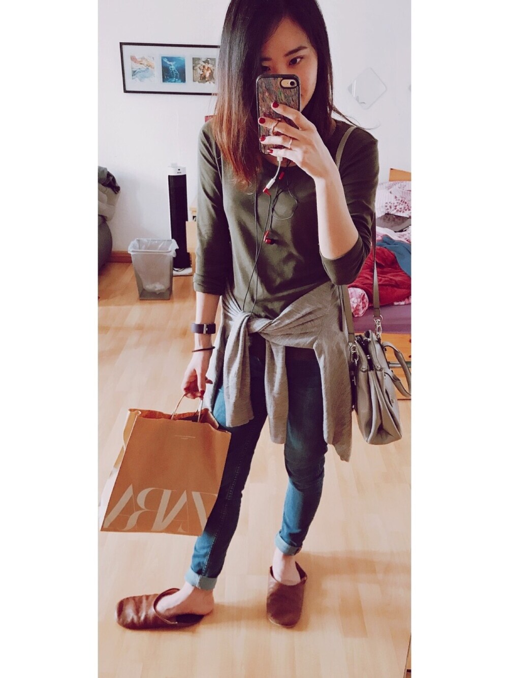rokaさん（レディース・155cm）の春コーディネートの1枚目の写真