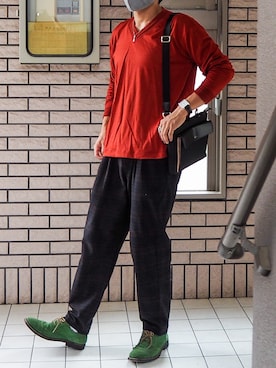 「Paul Smith COLLECTION（ポールスミスコレクション）のアイテム（アクセサリー）」を使った、Neustartさん（メンズ・177cm）の秋コーディネート