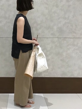 「YAECA」｜「アイテム（アクセサリー）」を使った、wrigley'sさん（レディース・161cm）の夏コーディネート