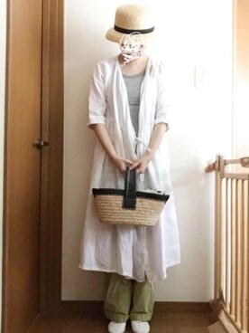 「CLASKA Gallery & Shop "DO"（クラスカ ギャラリー＆ショップ　ドー）のアイテム（帽子）」を使った、wrigley'sさん（レディース・161cm）の夏コーディネート