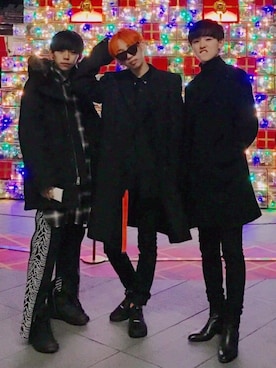 「anglasad（アングラサッド）のアイテム」を使った、今村翔太さん（メンズ・173cm）の冬コーディネート