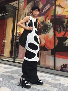 「RICK OWENS」｜今村翔太さん（メンズ・175cm・10代）の秋コーディネート