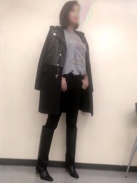 「JUNK FOOD（ジャンクフード）のアイテム」を使った、☆etsu☆さん（レディース・162cm）の秋コーディネート